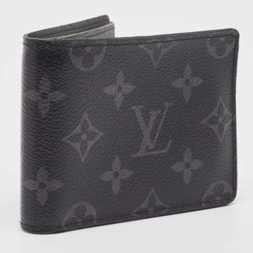 Pre Owned Louis Vuitton Monogram Eclipse Slender Wallet