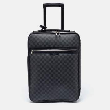 Pre Owned Louis Vuitton Damier Graphite Canvas Pegase 55 Luggage