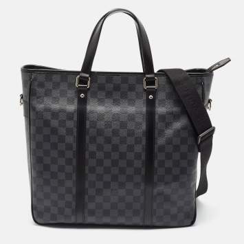 Pre Owned Louis Vuitton Damier Graphite Canvas Tadao Bag