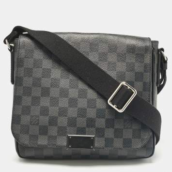 Pre Owned Louis Vuitton Damier Graphite Canvas District PM Bag