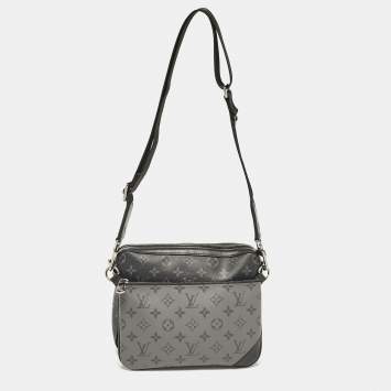 Pre Owned Louis Vuitton Monogram Eclipse Reverse Canvas Trio Messenger Bag