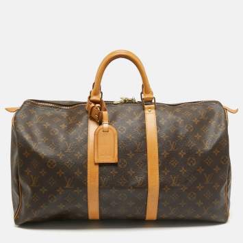 Pre Owned Louis Vuitton Monogram Canvas Keepall 50 Bag