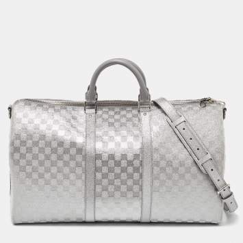 Pre Owned Louis Vuitton Damier Glitter Keepall Bandouliere 50 Bag