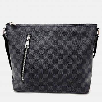 Pre Owned Louis Vuitton Black PVC Louis Vuitton Graphite Mick PM bag