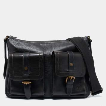 Pre Owned Louis Vuitton Coffee Utah Leather Wichita Messenger Bag