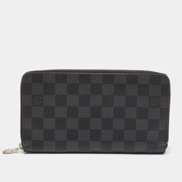 Pre Owned Louis Vuitton Damier Graphite Canvas Zippy Organizer Wallet