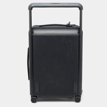 Pre Owned Louis Vuitton Black Taurillon Leather Horizon 55 Suitcase