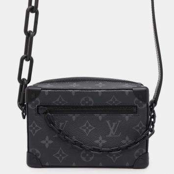 Louis Vuitton Noir Monogram Eclipse Mini Soft Trunk  Bag