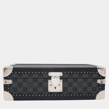 Louis Vuitton Black Damier Graphite Coffret 8 Montor  Bag