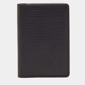 Pre Owned Louis Vuitton Black Epi Leather Pocket Organizer