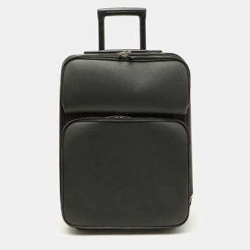 Louis Vuitton Black Taiga Leather Pegase Legere 55 Business Suitcase