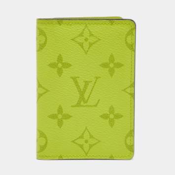 Pre Owned Louis Vuitton Bahia Yellow Monogram Canvas Pocket Organizer