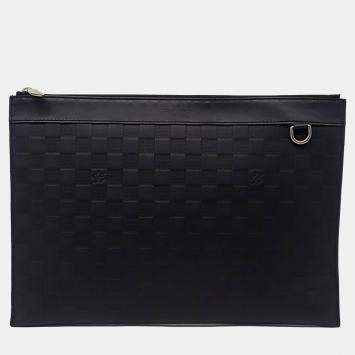 Louis Vuitton Black Leather Damier Infini Discovery Pochette GM bag
