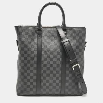 Pre Owned Louis Vuitton Damier Graphite Canvas Tadao Bag