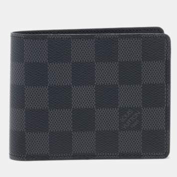 Pre Owned Louis Vuitton Damier Graphite Canvas Slender Wallet