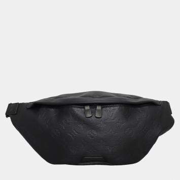 Louis Vuitton Black Monogram Leather Shadow Discovery Bag