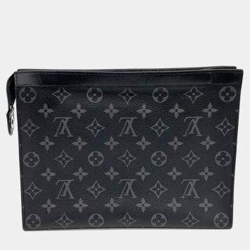 Louis Vuitton Black PVC Eclipse Pochette Voyage MM bag