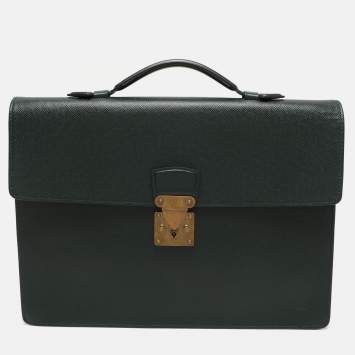 Louis Vuitton Episea Taiga Leather Serviette Kourad Briefcase