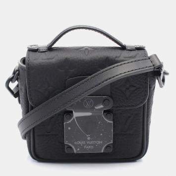 Louis Vuitton Black Monogram Leather Pico S-Lock Shoulder Bag