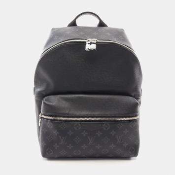 Louis Vuitton Black Monogram Eclipse Taiga Discovery PM Backpack Bag 