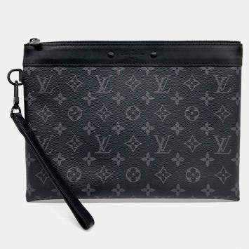 Louis Vuitton Black PVC Pochette Tougo Clutch
