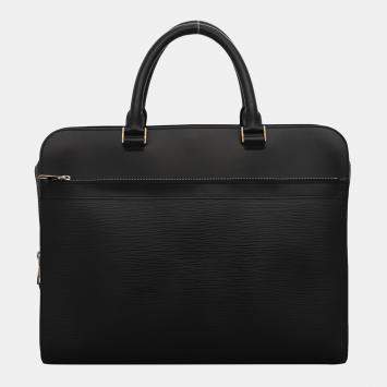 Louis Vuitton Black Epi Bassano Briefcase Bag