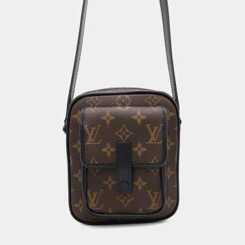 Louis Vuitton Christopher Wearable Wallet Noir Monogram Macassar Canvas