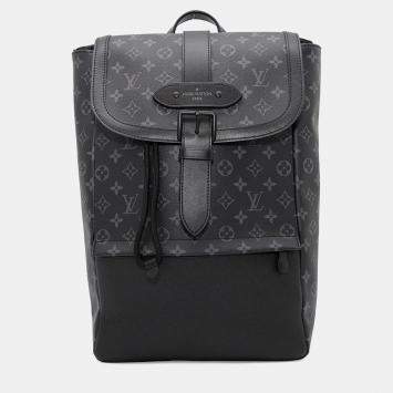 Louis Vuitton Saumur Backpack Noir Monogram Eclipse