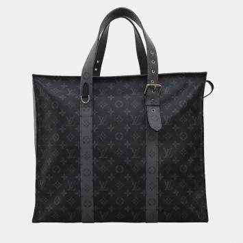 Louis Vuitton New Cabas Zippe Bag Reverse Monogram Eclipse Canvas GM