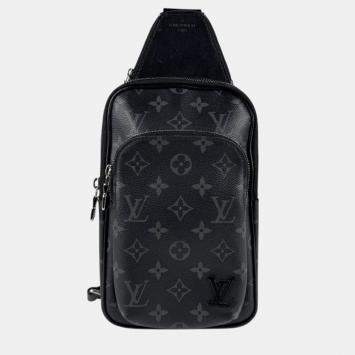 مملوكة مسبقًا Louis Vuitton Avenue Sling PM Black Monogram Eclipse Canvas Body Bag