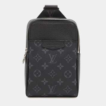 Louis Vuitton Outdoor Sling Bag Noir Monogram Eclipse Taiga Leather