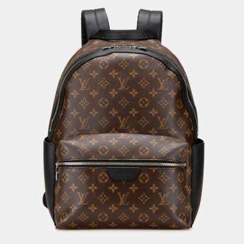 Pre Owned Louis Vuitton Discovery PM Brown Noir Monogram Macassar PVC Leather Backpack