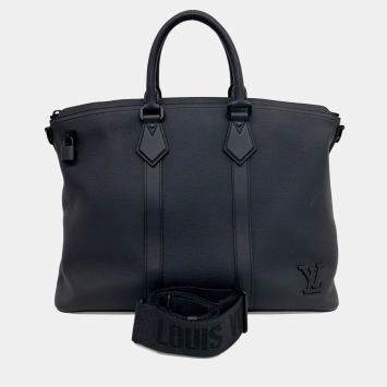 Louis Vuitton Black Leather Lock It Tote Bag