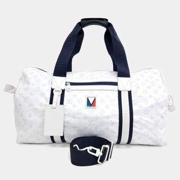 Louis Vuitton White PVC Keepall Sport bag