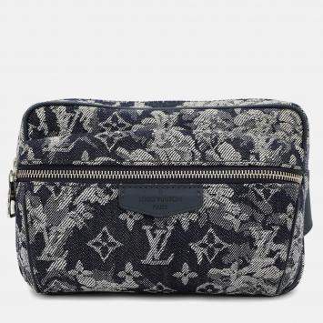 Pre Owned Louis Vuitton Bumbag/ Outdoor Navy Monogram / Tapestry