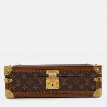 Pre Owned Louis Vuitton Coffret 8 Montor Beige Monogram
