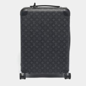 Pre Owned Louis Vuitton Monogram Eclipse Canvas Horizon 55 Suitcase
