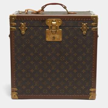 Pre Owned Louis Vuitton Monogram Canvas Watch Trunk