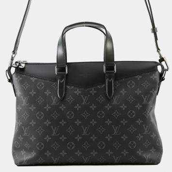 Pre Owned Louis Vuitton Briefcase Explorer Noir Monogram Eclipse