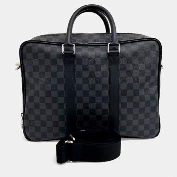 Pre Owned Louis Vuitton Black PVC Graphite E-Care