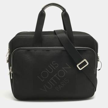 Pre Owned Louis Vuitton Black Damier Geant Canvas Associe PM Laptop Bag