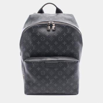 Pre Owned Louis Vuitton Apollo Rucksack  Coated Canvas And Leather  Monogram Eclipse  Black
