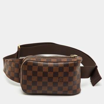 Pre Owned Louis Vuitton Damier Ebene Canvas Geronimos Belt Bag