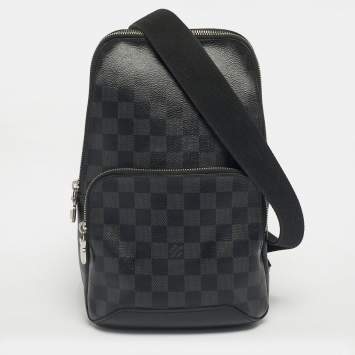 Pre Owned Louis Vuitton Damier Graphite Canvas Avenue Sling Bag
