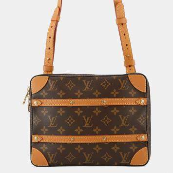 Pre Owned Louis Vuitton Soft Trunk / Messenger Brown Monogram Size PM