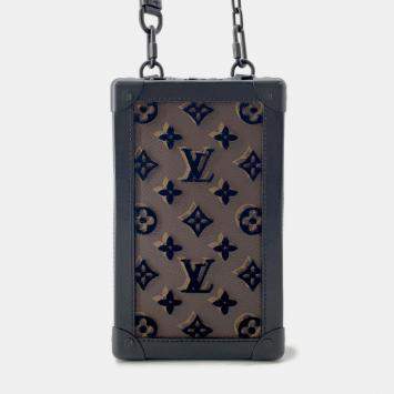 Pre Owned Louis Vuitton Vertical Soft Trunk Noir Monogram / Toughtage