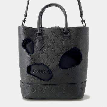 Pre Owned Louis Vuitton With Holes Noir Monogram Empreinte Leather Size PM