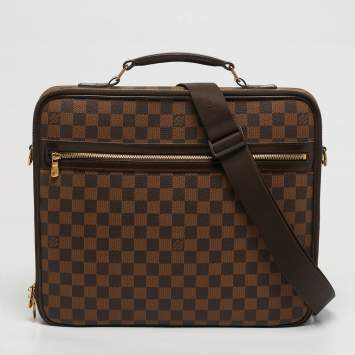 Pre Owned Louis Vuitton Sabana NM Damier Ebene Canvas Document Case Bag