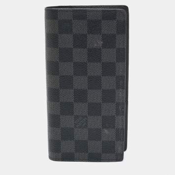 مملوكة مسبقًا محفظة لوي فيتون برازا كانفاس دامييه غرافيت  سوداء