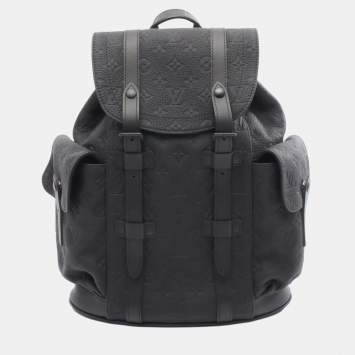 مملوكة مسبقًا حقيبة ظهر لويس فيتون كريستوفر بي إم مونوغرام توريلون جلد أسود